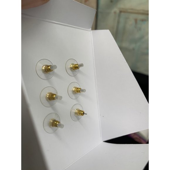 Rhode and Co Earrings  Rose Quarts, Silver Plate 3 pairs - Picture 3 of 4